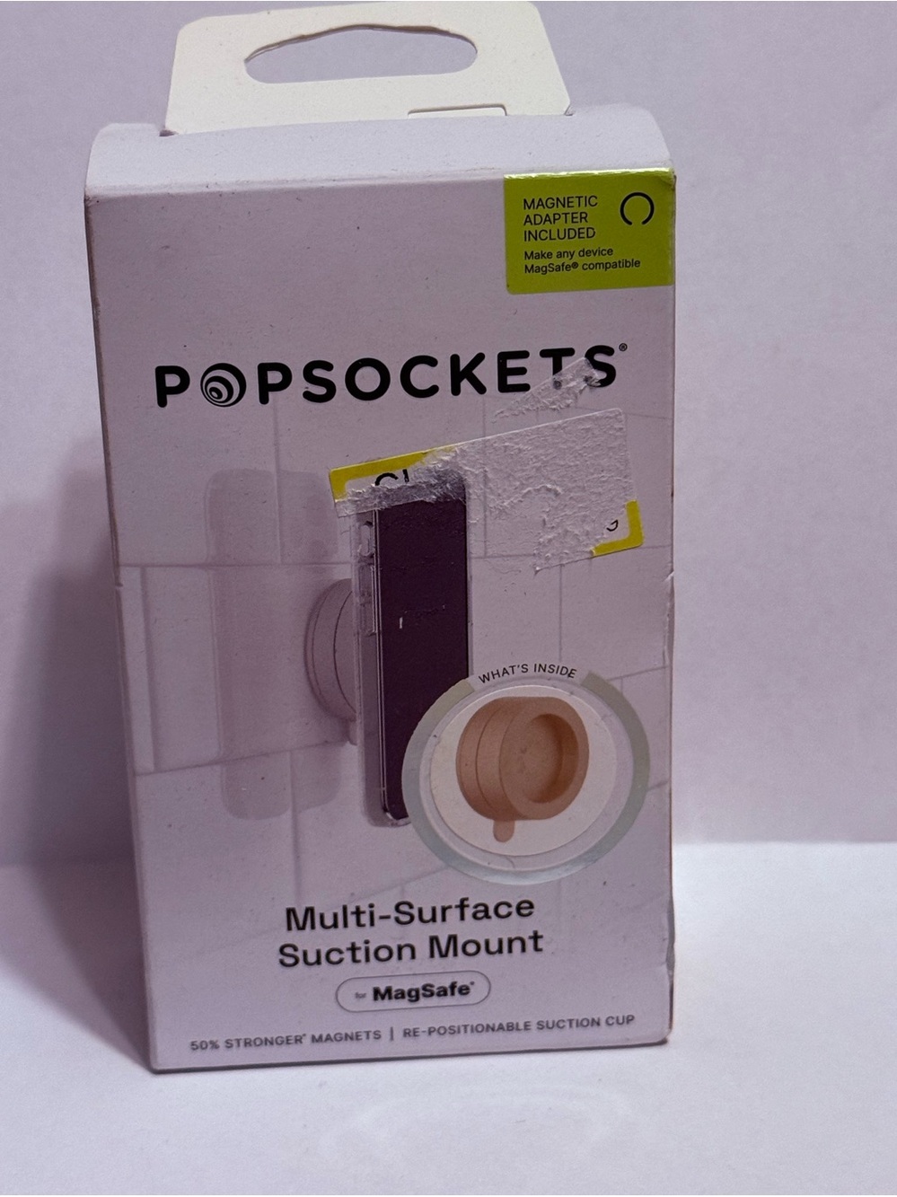 PopSockets Multi-Surface Suction Mount for MagSafe re-positionable suction
